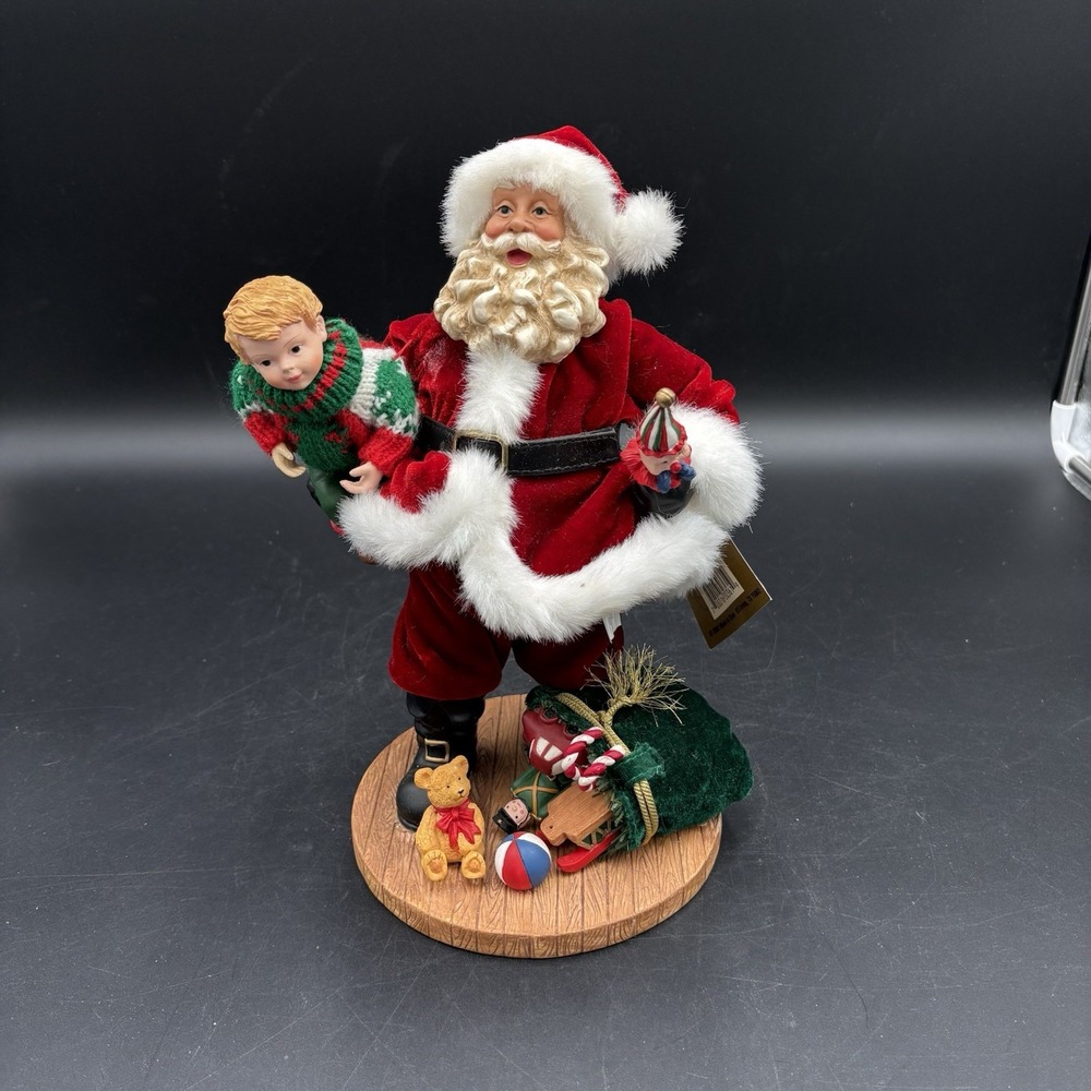 Vtg Christmas Santa By Holiday Elegance